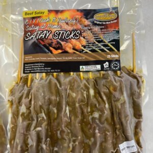 Frozen beef satay
